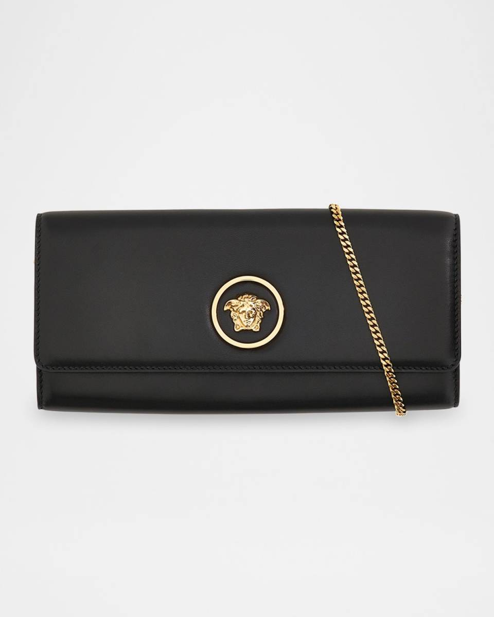 Medusa Leather Clutch Bag